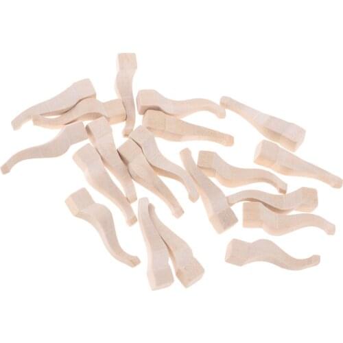 10 Pieces Wooden Table Legs for 1/12 DIY Miniature Dollhouse