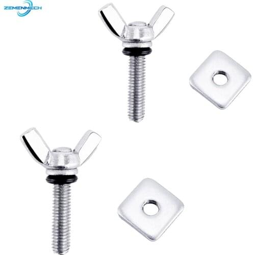 2PC Manual Tail Rudder Accessories Fin Replacement Kit Screw Longboard Sliding Surfboard Boat Stainless Steel Yacht Marine Sail