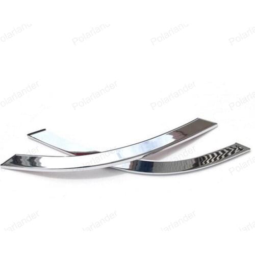 2pcs car Styling Rear Fog Light Lamp Cover For B/MW X5 F15 2014 2015 ABS Chrome Plated Tail Foglamp Protective Trim