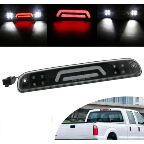 Car Red High-position Brake Light Auto Stop Lamp Smoked Lens Additional Brake Lights Assembly for Ford F250 1999-2016