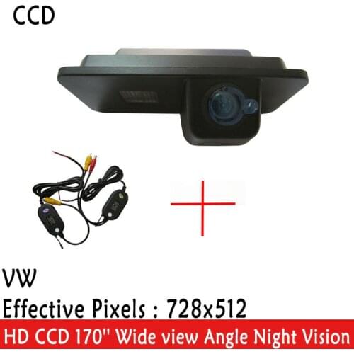 WrielessCar Rear View camera HD 170 Degree Wide Viewing Angle CCD car Camera FOR VW GOLF 4 5 6 MK4 MK5 EOS LUPO BEETLE Superb