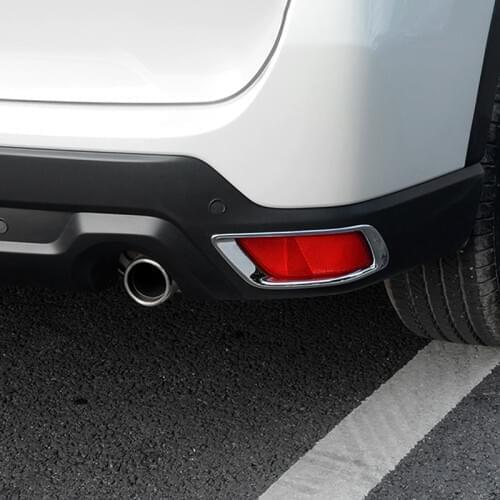 Loyalty for Subaru Forester 2019 Tail Rear Fog Lights Lamps Frame Molding Cover Trim Chrome Silver Car Styling Auto Accessories