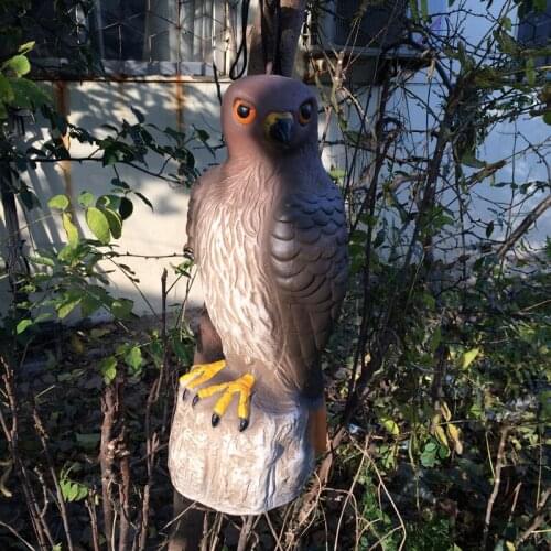 Free shipping Zilin Hot-sale Hawk decoy for pest bird control / Hawk bird repeller 17*15*43cm