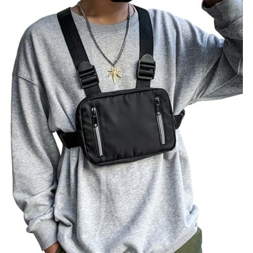Brand Men Women Functional Chest Rig Bags Fashion Tactical Bullet Hip Hop Vest Waist Bag Streetwear Fanny Pack Unisex Chest Bags