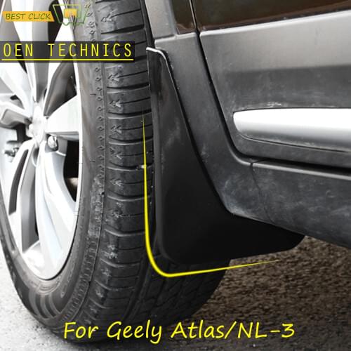 Molded Mud Flaps For Geely Atlas Emgrand X7 Sport 2016 - 2019 Mud Guards Splash Guards Mudguards Mudflaps Proton X70 2017 2018
