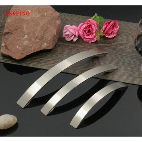 KK&FING Modern Aluminum Alloy Brushed Cabinet Door Handles Drawer Pulls Kitchen Cupboard Wardrobe Handle for Furniture Hardware