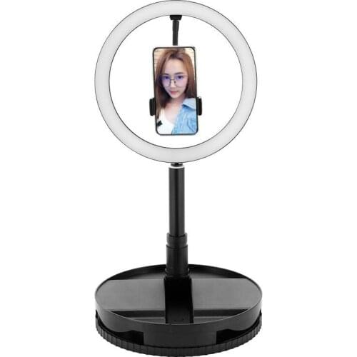 10" Ring Light w/Stand&Phone Holder Selfie fill light Rightlight f/Phone Live streaming Video USB powered All-in-One model 26CM