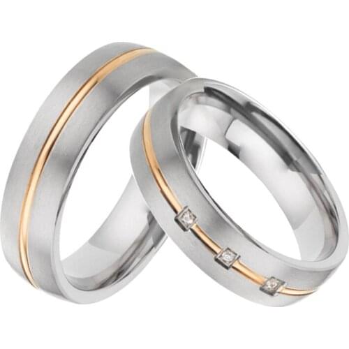 Custom Alliances his Mens Anniversary Couple Ring titanium jewelry hers engagement wedding Rings for women