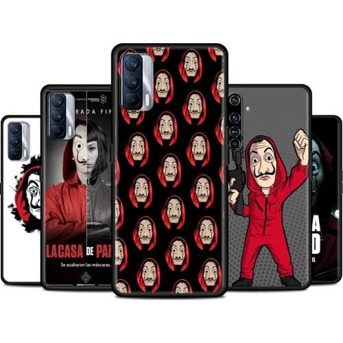 La Casa De Papel Phone Case For Realme C21 C11 C15 C3 C5 C6 C7 X7 X50 XT Q2 Pro Cute Soft TPU Silicone Cover Capa Shell