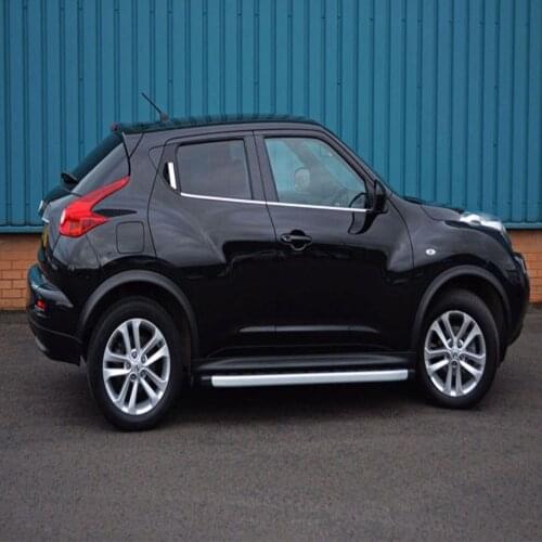 1 suit 4 Pcs Side Door Window Sill Trim Covers Stainless Window Steel Chrome Accessories For Nissan Juke 2010-2018