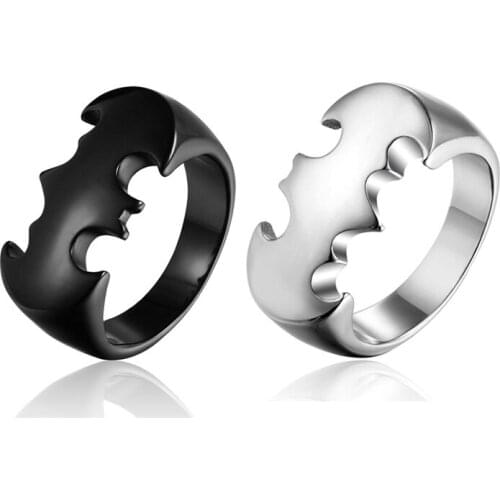 2018 New Fashion Daily Wear Rings Top Quality Sawtooth Black Color Stainless Steel Men Party Rings