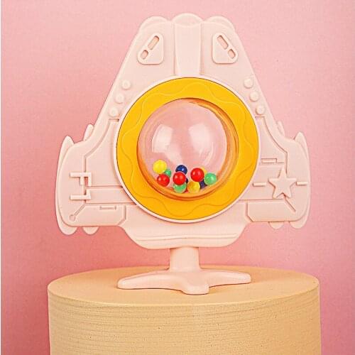 Cut Eaircraft Bite Teether Toy Silicone Nipple Molar Rattle Learn Feeding Handle for Baby Kids Children Teething Pacifier