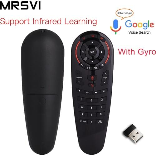 G30/G30s Voice Control 2.4GWireless Air Mouse Keyboard Motion Sensing Gyro IR Learning Mini Remote Control For Android TV Box PC