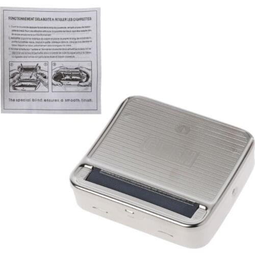 Roller Tobacco Box 70mm Metal Automatic Cigarette Smoking Rolling Machine New
