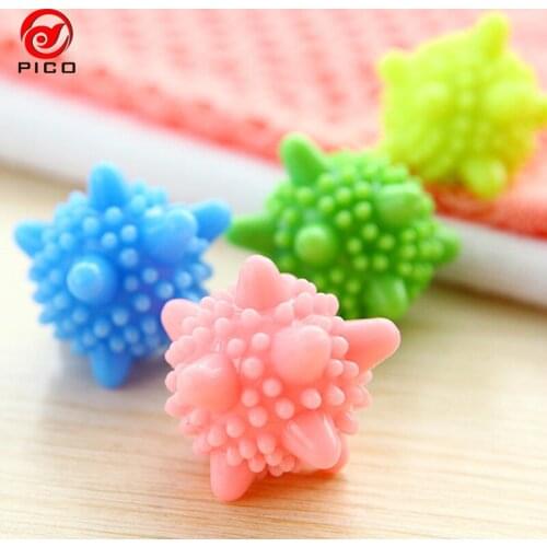 4 pcs/lot Magic Clear Laundry Balls Fabric Washing Balls Winding Preventing Soft Fresh Fabric Cleaning Balls ZL299