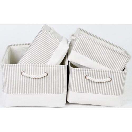 Foldable Storage Bin Collapsible Fabric Storage Basket Cube W/Handles for Organizing Shelf Nursery Home Closet & Office