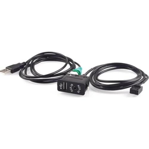 USB Aux Switch + Wire Cable Adapter For BMW E46 1999-2006 320i, 320ci, 320cic, 323i, 323ci, 323cic, 325i, 325ci, 325cic, 328i