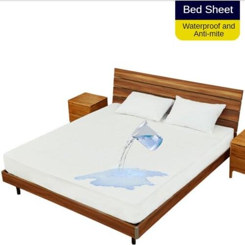 Waterproof Bed Sheet Bamboo Fiber Towel Cloth Anti-mite Bedspread Non-slip Cushion Cover Support Customization