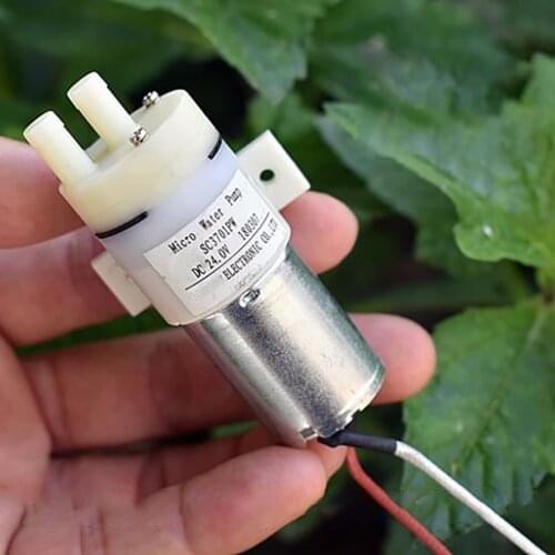 Mini 370 Water Pump Self-priming Pump Mute Vacuum Pump DC24V 22 MA, Ultra-thin Magnet, Carbon Brush 370 Motor Pump for Water