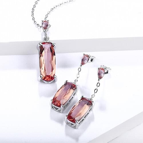 Zultanite изменение цвета Solid Silver Jewelry Set for Women Wedding Engagement Jewelry 10 Carats Created Diaspore Top Quality