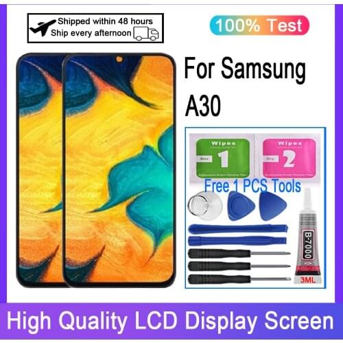 6.4'' inch Original For Samsung Galaxy A30 A305/DS A305F A305FD A305A LCD Display Touch Screen Digitizer Replacement