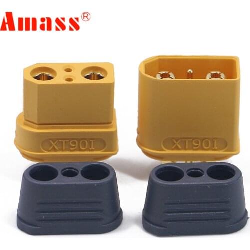 5 / 10 / 20 / 50 Pairs Amass XT90I Plug Connectors 4.5mm Gold Bullet Plated Connector Plug Male Female For RC Model Battery