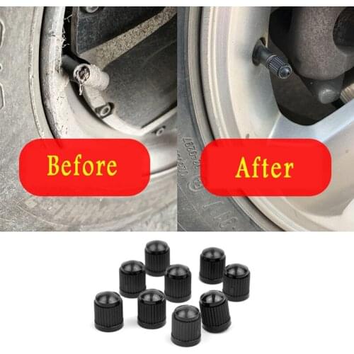 50pcs Black Plastic Auto Car Bike Motorcycle Truck Wheel Tire Valve Stem Caps Car Wheel Caps On The Nipple