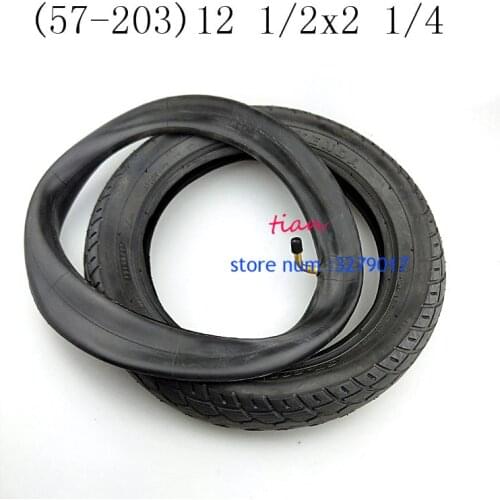 57-203)12 1/2x2 1/4 Tire Tube Tube 12x2.125 trye fits Many Gas Electric Scooters e-Bike folding Bike bicycle childs bicycle