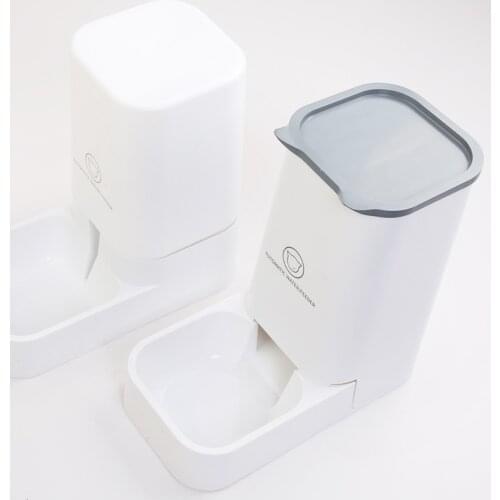 Automatic Feeder Bowl 3.8L Pet Automatic Feeder Dog Cat Puppy Food Drinker Water Feeder Dish Bowl Auto Feeder Feeding Supplies