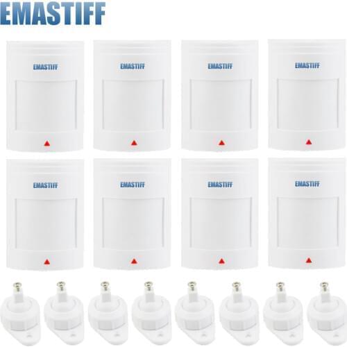 Free shipping!8pcs/lot Wired PIR Motion Sensor Alarm Detector PIR Infrared Motion Detector Sensor for GSM Alarm & Home Security