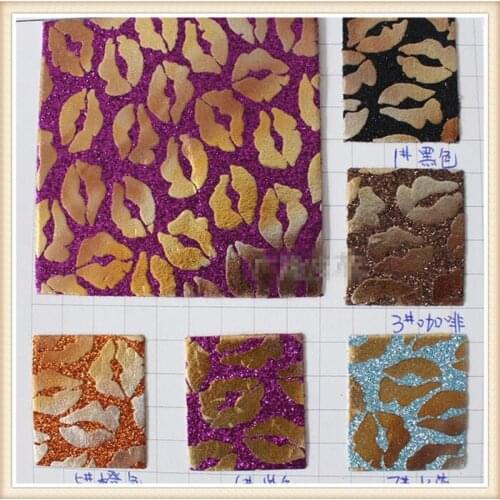 Flash glitter PVC leather holographic textil/ gold leather fabric/ upholstery material/ material cuero clothing materials fabric