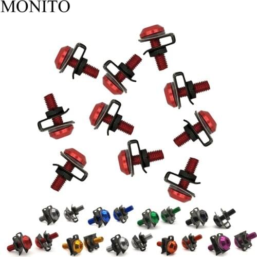 CNC Motorcycle Fairing Screws Custom Moto Body Spring Bolts For Honda CBR1000RR CBR900RR fireblade CBR1100XX BLACKBIRD Accessory