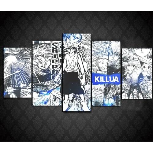 HXH Hunter X Hunter Anime Minimalism Canvas Art Print 5Pcs,No Frame