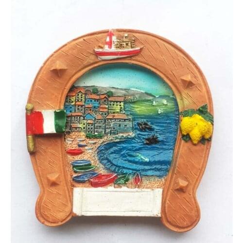 Italy horse shoe shaped stereo relief Tourism Souvenir Fridge Magnets