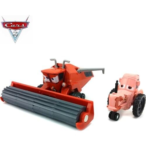 Disney Pixar Cars 2 Childrens Toy Model Frank Combine Harvester Bulldozer Alloy Car Toys Best Boy Birthday Christmas Gift