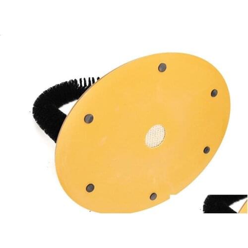 Comfortable Arch Cats Massager Pet Cat Itching Grooming Supplies Round Fleece Base Kitten Toy Scratching Device Brush For Pets