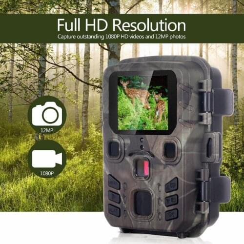 1080P Full HD Videos Mini 301 Hunting Camera With Clear LCD Display IP66 Waterproof Wildlife Surveillance Camera Night Inspect