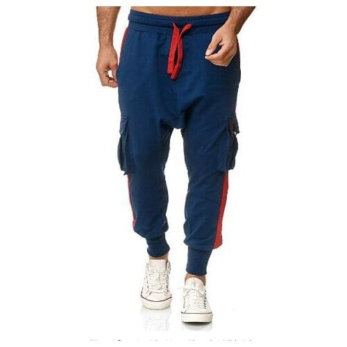 Mens Slim Fit Trousers Tracksuit Bottoms Skinny Jogging Joggers Pocket Pants New