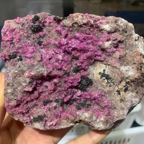 Natural red mineral calcite crystal specimen feng shui home decoration collection