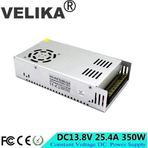 Small Volume Single Output DC13.8V 25.4A 350W Led Driver Power Supply Switch AC 110 220V Input to DC 13.8V SMPS For Strip CNC