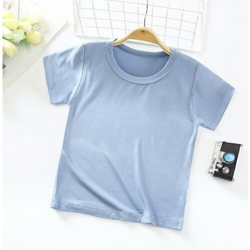 2021 New Arrivals Baby Boys Girls Short Sleeve T-shirts Summer Cartoon Tops Tee Children Cotton Casual Loose Clothing