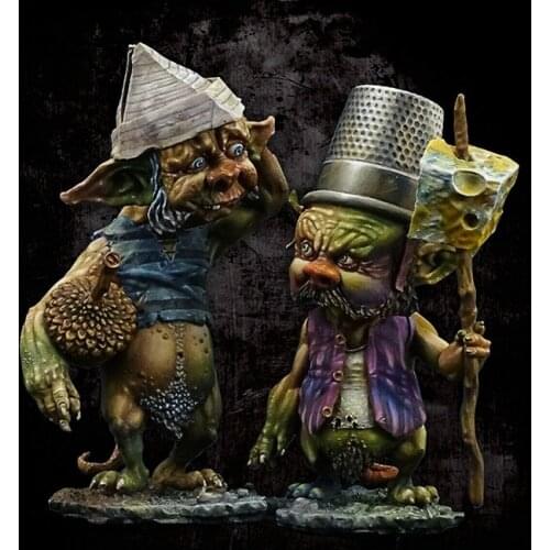 1/32 54mm ancient man food raiders include 2 Resin figure Model kits Miniature gk Unassembly Unpainted