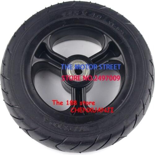 Plastic hub fits for electric scooterChildrens trolley145X40 solid tire 145*40 tyre