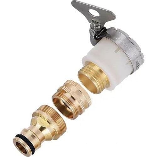 Durable Garden Hose Pipe Fitting Universal Kitchen Mixer Tap Connectors Faucet Adapter for Car Washing Garden Irrigation