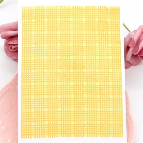 KSCRAFT Gingham Background Transparent Clear Silicone Stamp/Seal for DIY scrapbooking/photo album Decorative Clear Stamp Sheets