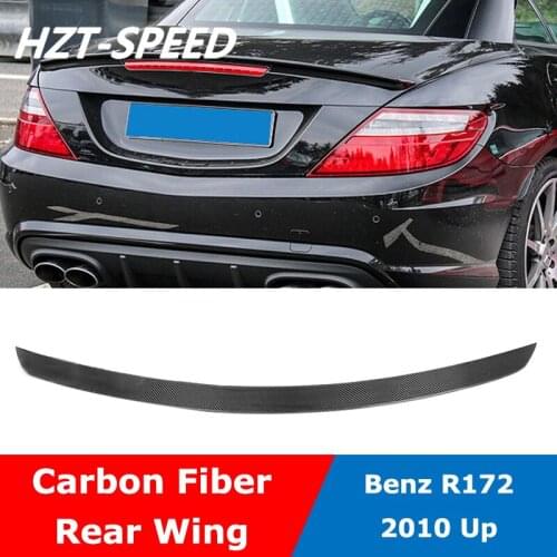 R172 AMG Style Carbon Fiber Rear Wing Spoiler For BENZ SLK Series Coupe Car Modify 2010 Up