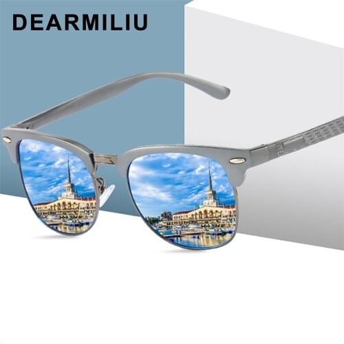 DEARMILIU Brand Designer Polarized Sunglasses Men/Women Aluminum-Magnesium Ray Sun Glasses Classic Retro Outdoor Glasses