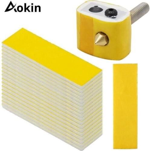 3d Printer Parts 10 Pieces 3mm Thick Thickness Heating Block Cotton Hotend Nozzle Heat Insulation Cotton For Ultimaker Makerbot