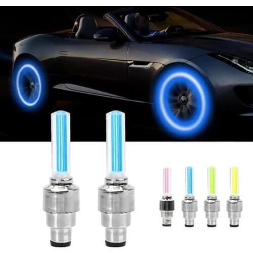 Premium LED Lights for Wheel Valve Caps Cars Bikes Neon Lights Tyre Wheel Cap Light Flash Air Cover Tire Rim Stem Cap Light
