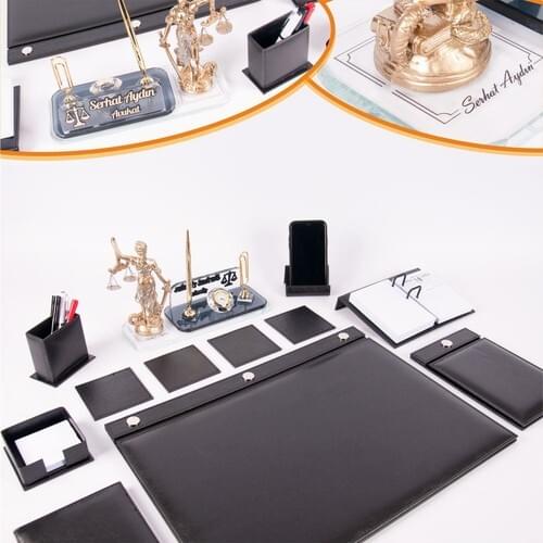 OFFİCE PAD CUSTOMIZABLE SET OFFİCE DESKTOP CUBENOTE PAD PENCIL CASE NOTEBOOK